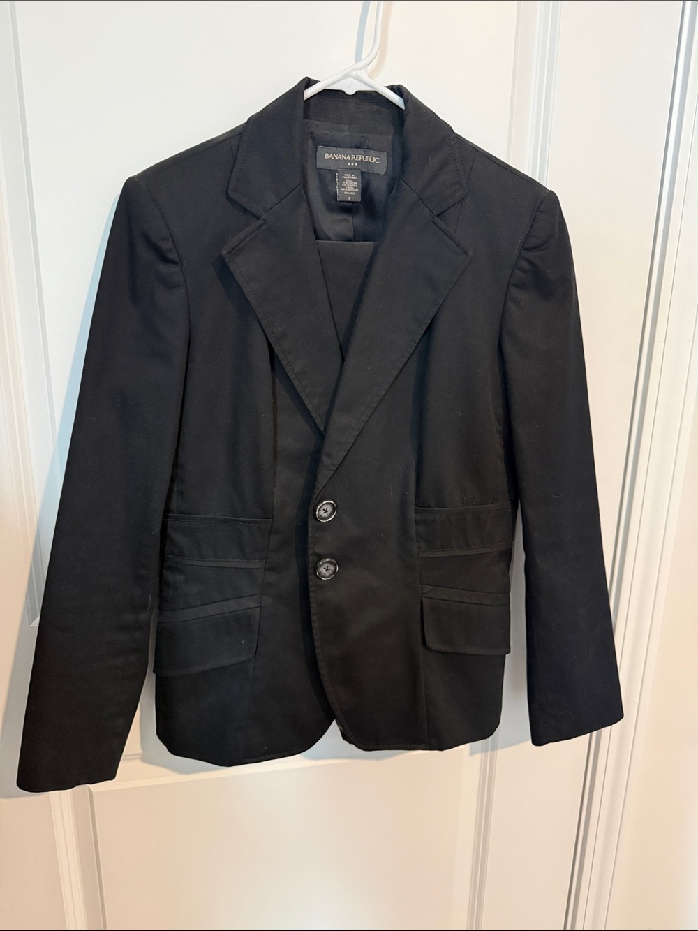 Banana Republic Black Pea Coat-Style Blazer